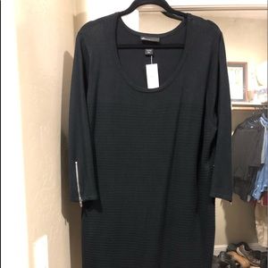 Scoop Neck Sweater Dress